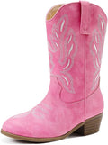 Cowgirl Boots for Little Girls Mid Calf Side Zipper Classic