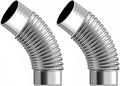 Stainless Steel 45 Elbow Set for Hot Tent Stove by TAISOCA