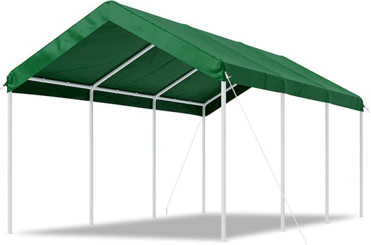 Aoxun 10x20 ft Heavy Duty Carport with Wind Resistance Features