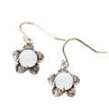 Handmade Bloom Once More Earrings - Recycled 1960s Glass