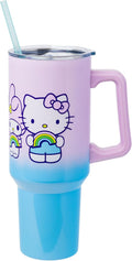 Hello Kitty Rainbow Ombre 40oz Stainless Steel Tumbler - Travel Ready