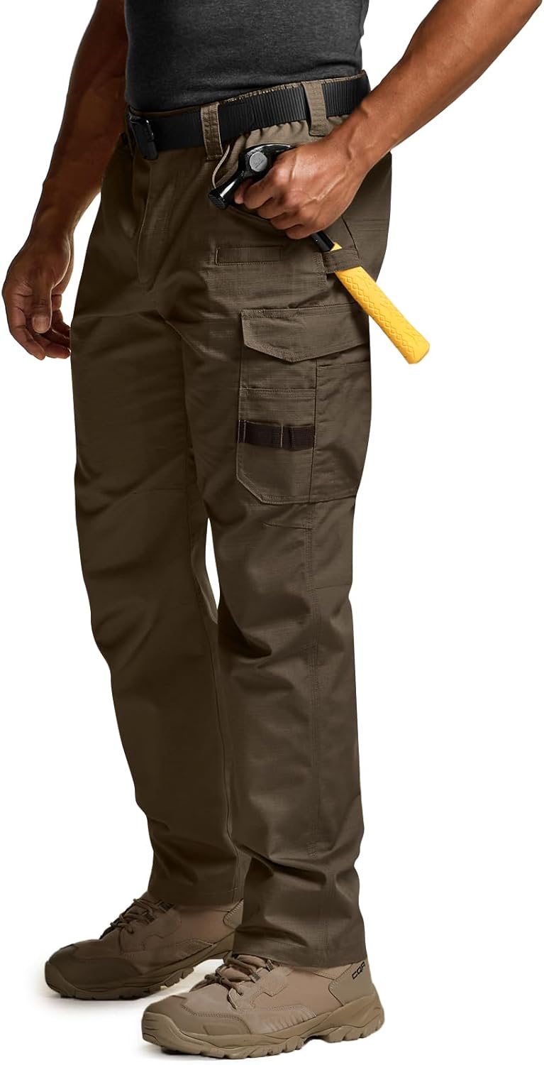 CQR Men's Quick Dry Work Pants for Tactical Outdoor Activities