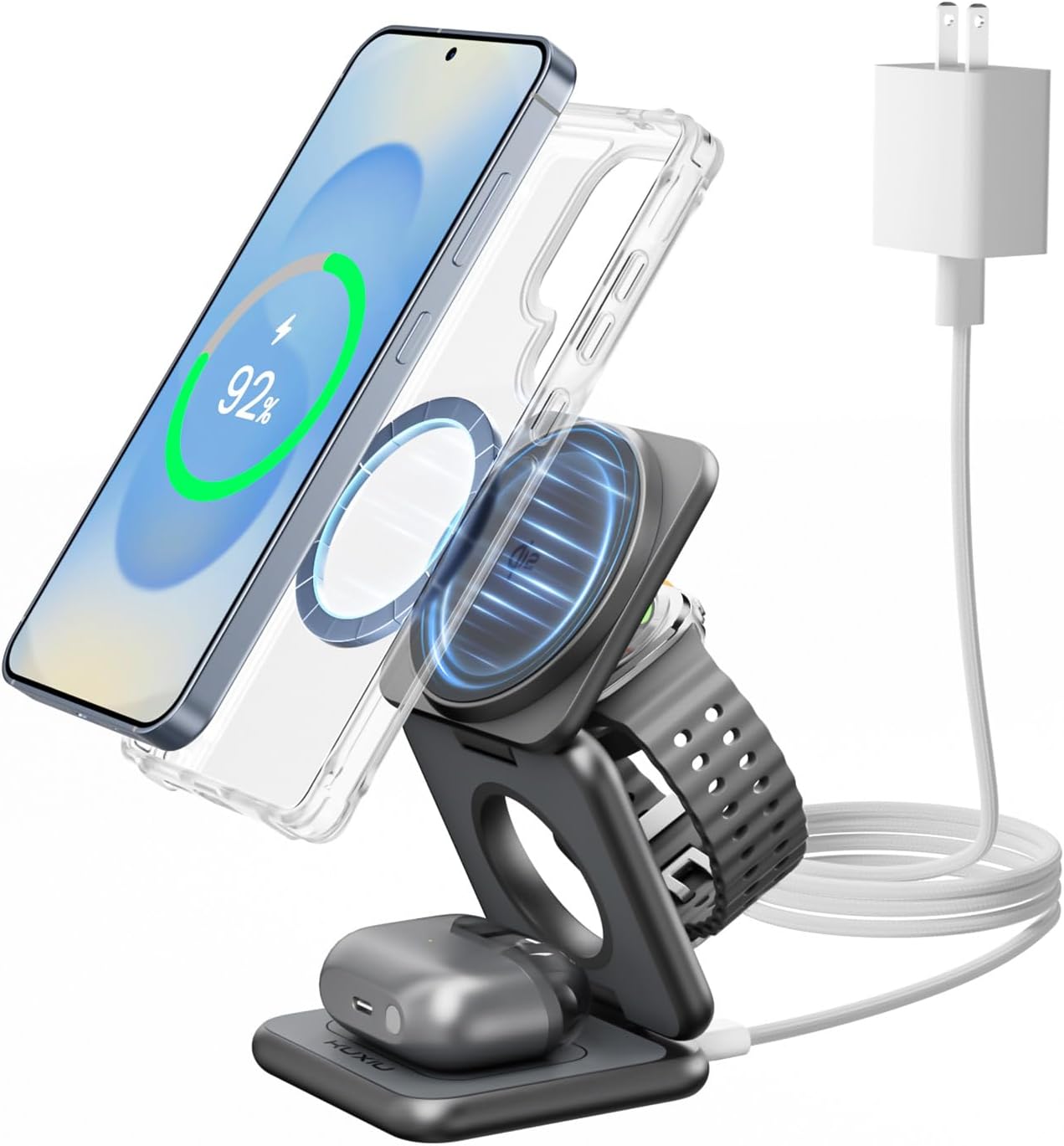 Qi2 Certified 3 in 1 Charging Station for Samsung Devices