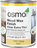 Osmo Wood Wax Finish Extra Thin 1101 Clear - Satin Protection