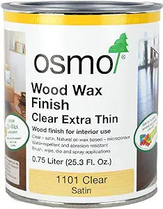 Osmo Wood Wax Finish Extra Thin 1101 Clear for Dark Hardwoods