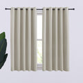 Thermal Insulated Blackout Curtains Set of 2 - Room Darkening Panels