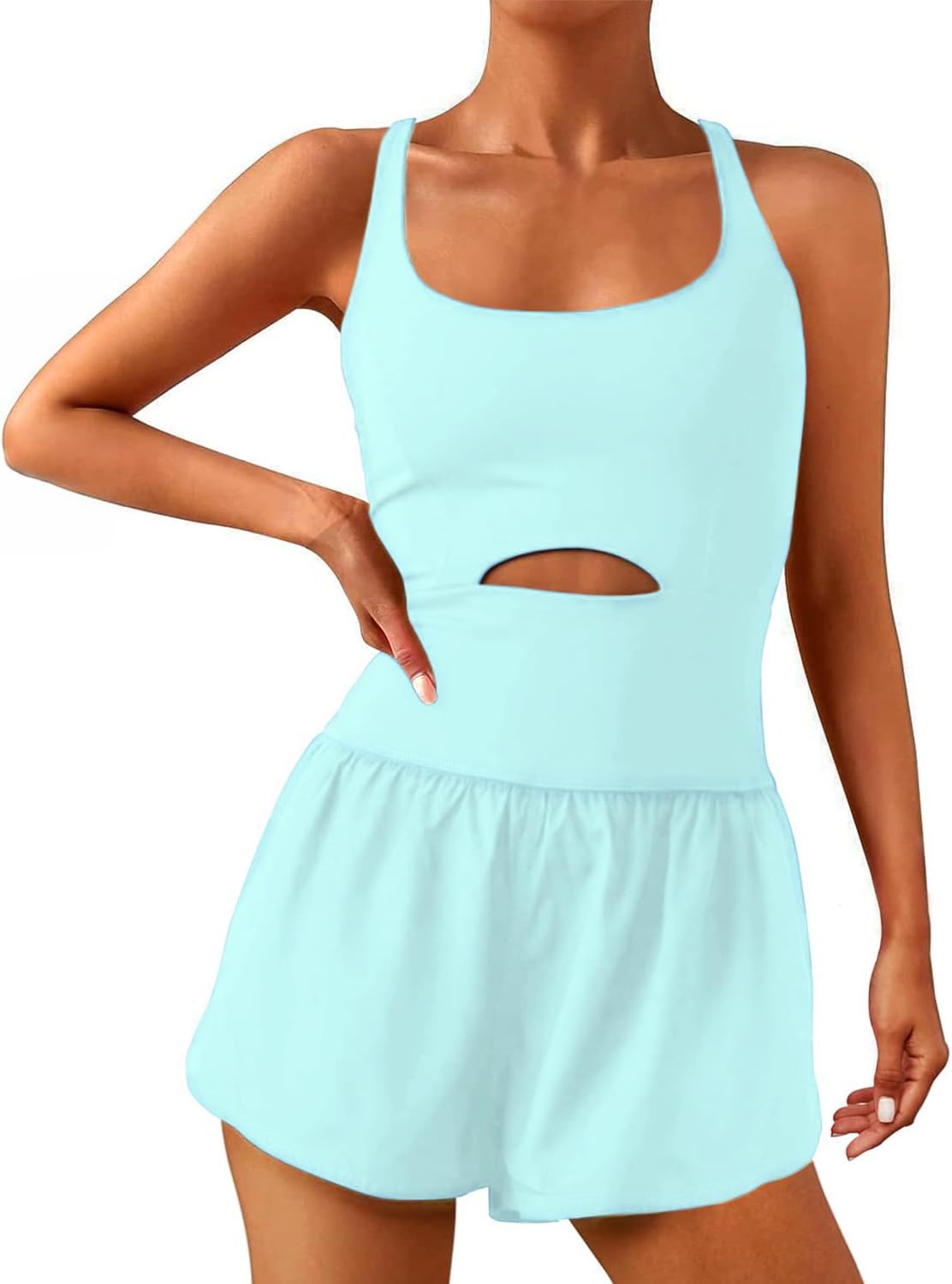 Wenlia Women Workout Romper Onesie for Active Lifestyle