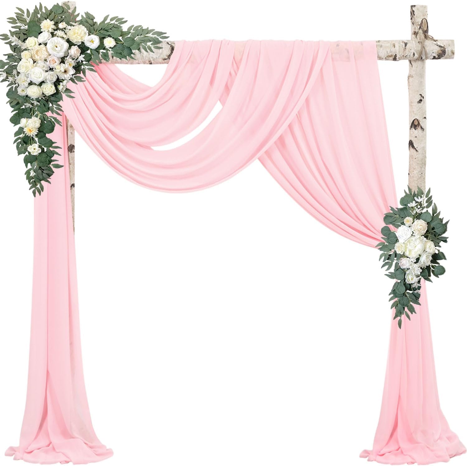 4 Panels Wedding Arch Draping Fabric for Stunning Decor