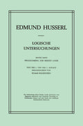 Logische Untersuchungen: Erster Band Prolegomena zur reinen Logik