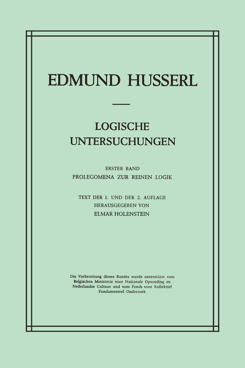 Logische Untersuchungen: Prolegomena zur reinen Logik Review