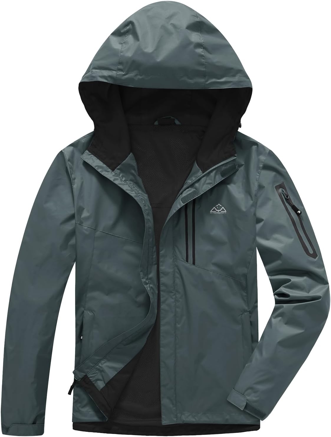 TBMPOY Men's Lightweight Rain Jackets for Outdoor Activities