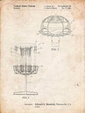 PP782 Vintage Parchment Disc Golf Basket Patent Poster - Fine Art