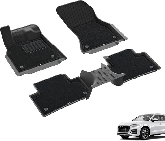 Custom Fit 3W Floor Mats for Audi Q5 2018-2025, Dog Friendly