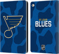NHL Cow Pattern St Louis Blues Leather Wallet Case for iPad Air 2