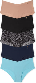 No Show Cheeky Underwear for Women - Multi Pack, Minimal Coverage