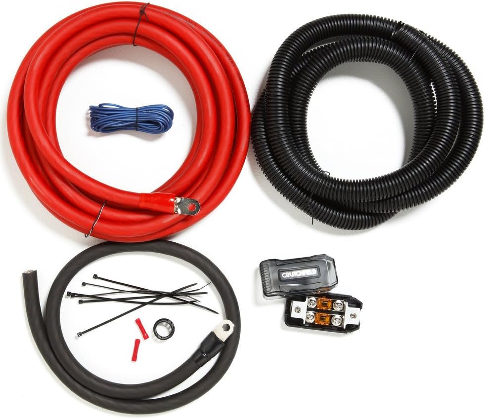 Crutchfield Amp Wiring Kit 1/0 Gauge for Maximum Power Ratings