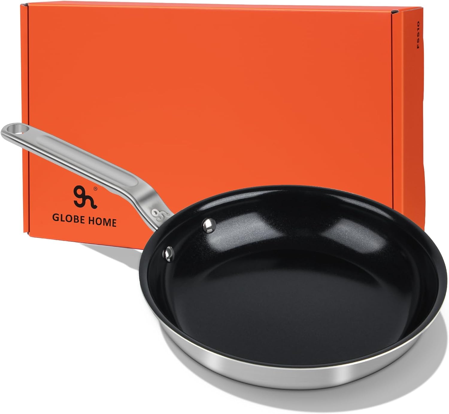 12 Inch Non Stick Frying Pans with 5 Ply Stainless Clad Design