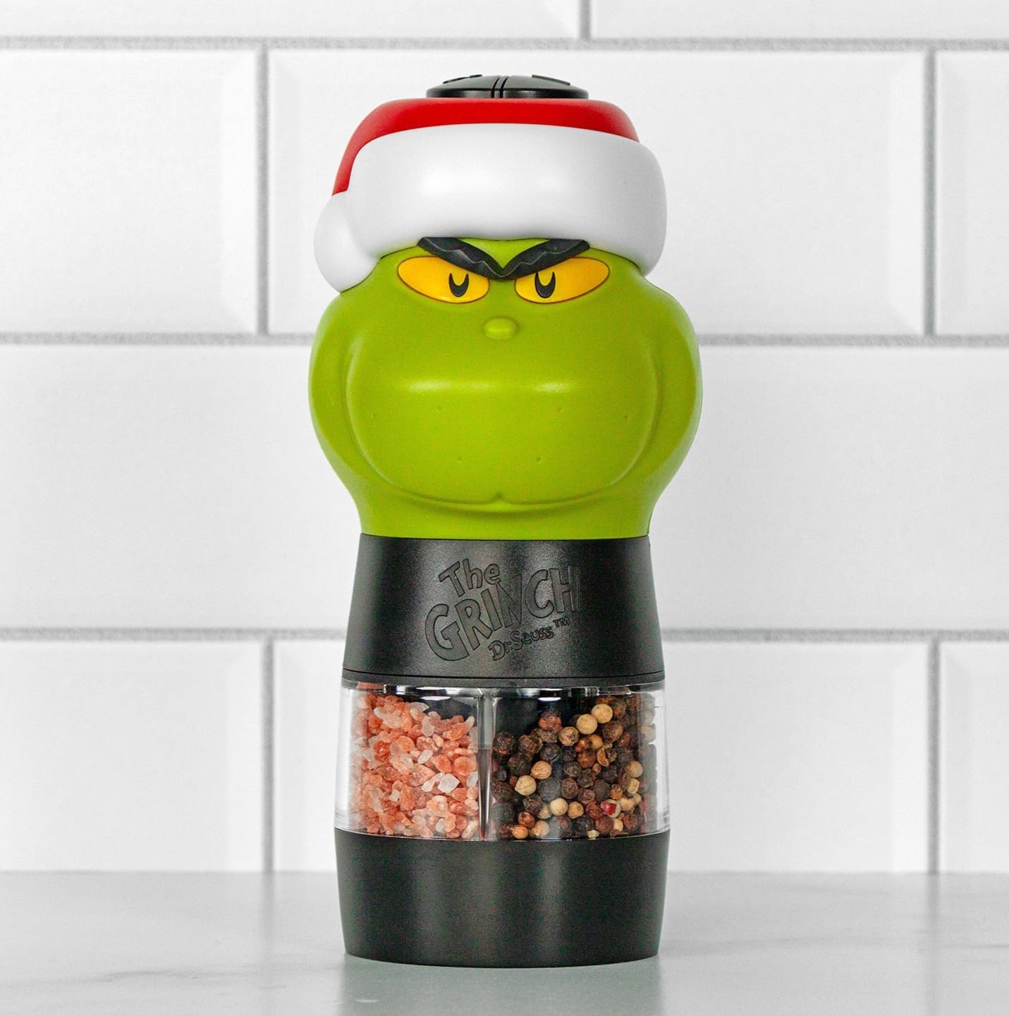 Grinch Salt and Pepper Grinder by Uncanny Brands for Fun Cooking