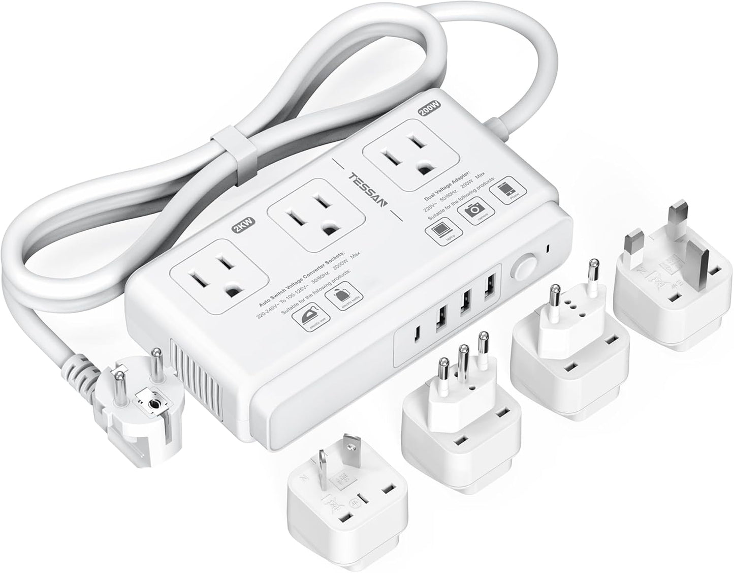 220V to 110V Voltage Converter for International Travel Needs