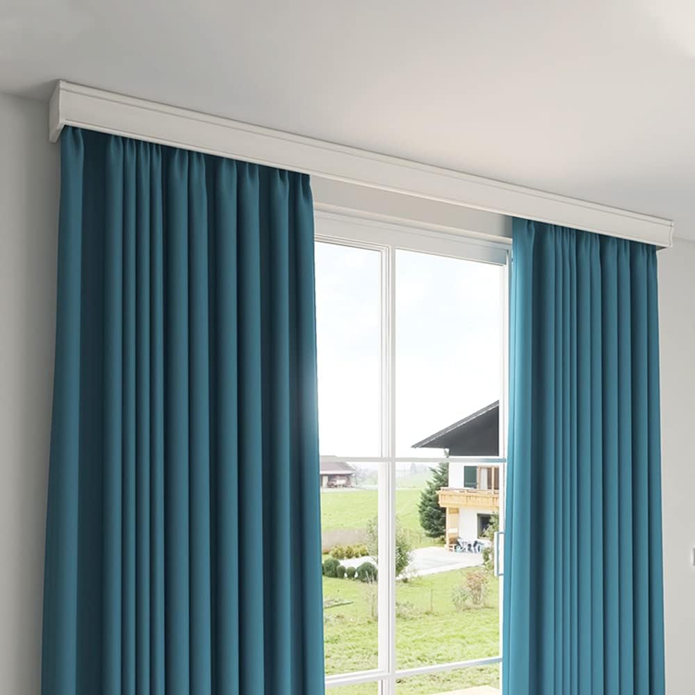 ZSHINE Double Curtain Track with Light Belt - Customize Length