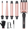 5 in 1 Curling Wand Set for Perfect Beach Waves and Curls