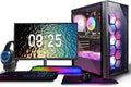 STGAubron Gaming PC Bundle with 24in FHD Monitor - High Performance