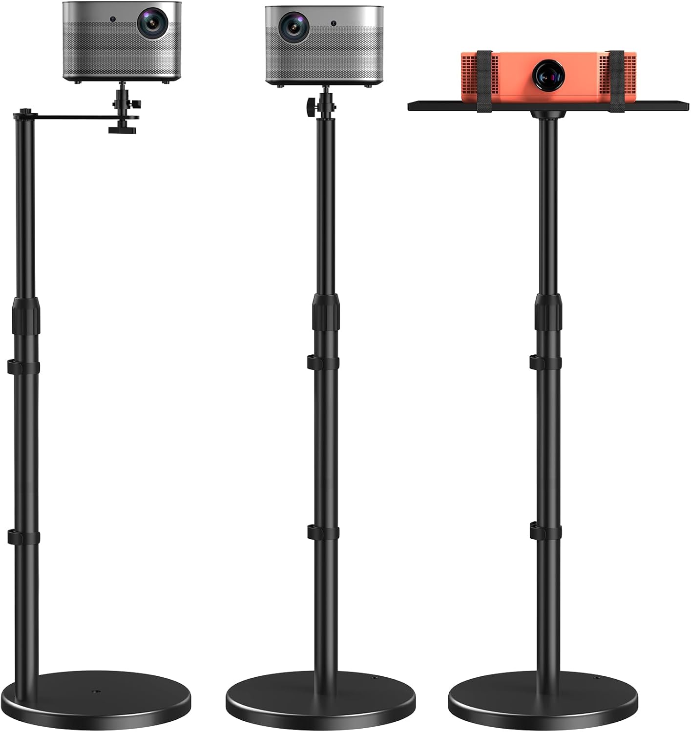 Height Adjustable Projector Stand with 360 Rotatable Head