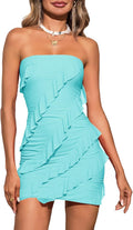 Wenrine Women's Strapless Mini Dress for Stylish Summer Outings