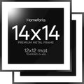 Homeforia 14x14 Picture Frame Black for Stylish Displays