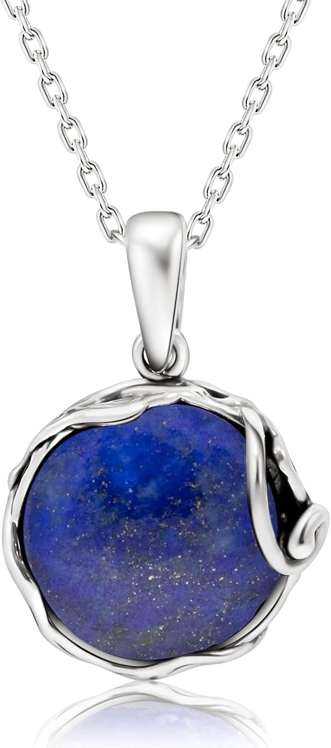 925 Sterling Silver Gemstone Necklaces for Women - Timeless Style