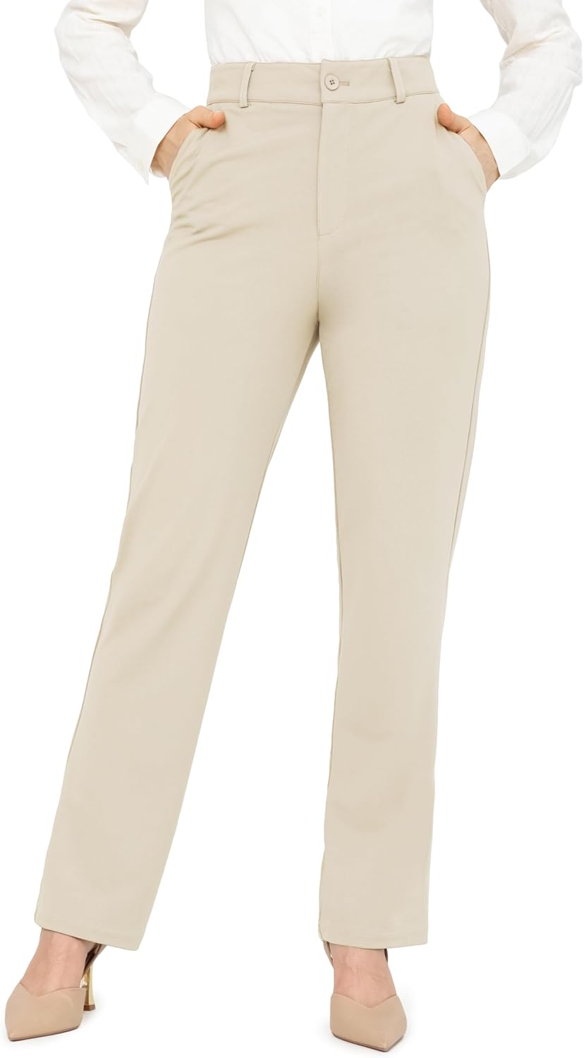 Bamans Dress Pants for Women: Stylish Office Trousers with Comfort
