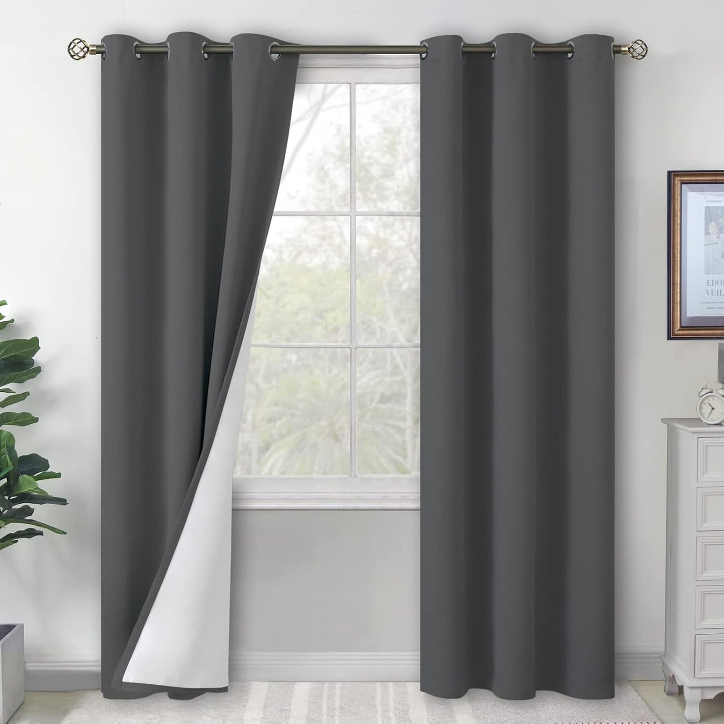 BGment Blackout Curtains for Bedroom 84 Inch Length Set