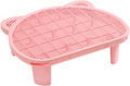 SpaceTime Cat Litter Mat Large Pink 20.08in x 15.94in - Dual-Layer