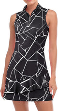 Professional Sleeveless Tennis Dress for Women with Pockets