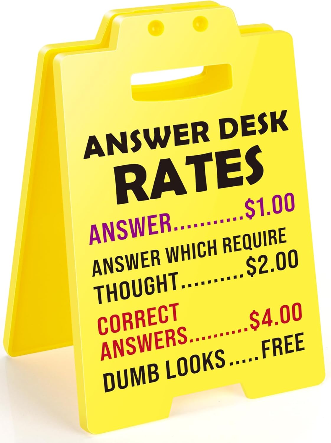 MBL Funny Desk Sign - Hilarious Office Gift!
