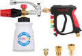 Pressure Washer Short Gun Foam Cannon with 5 Nozzle Tips - Foam