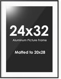 24x32 Picture Frame Metal Poster Frame - Simple Elegant Display