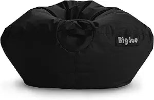 Big Joe Classic Bean Bag Chair in Black Smartmax for Comfort