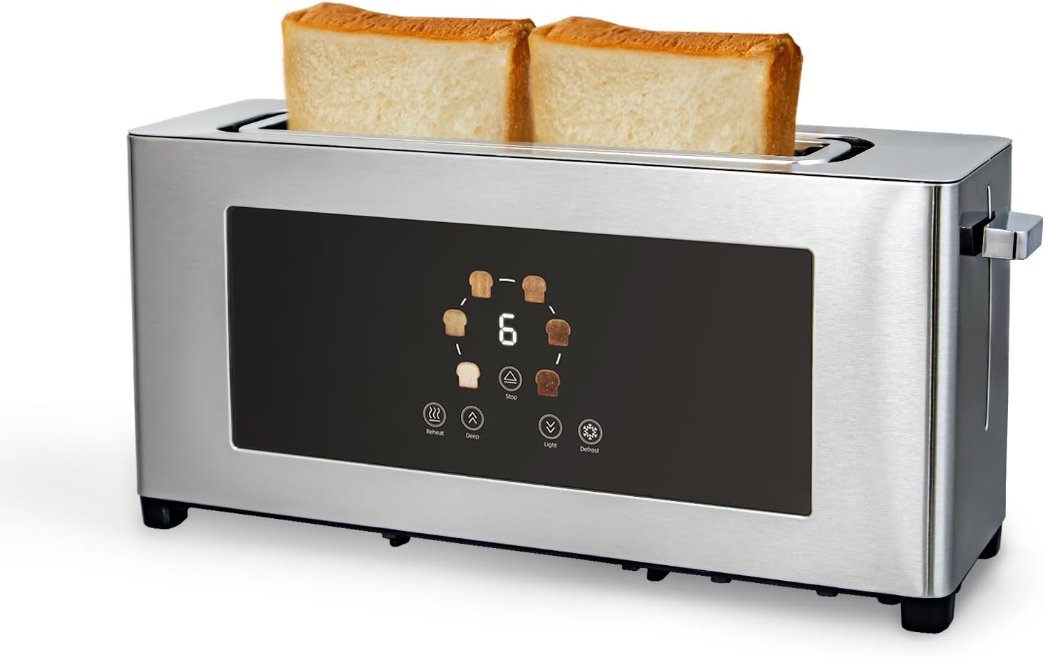 2 Slice Toaster with Touch Screen for Perfect Toast Every Time