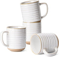 LE TAUCI Coffee Mugs Set of 4, 18 oz Ceramic Cups for Latte