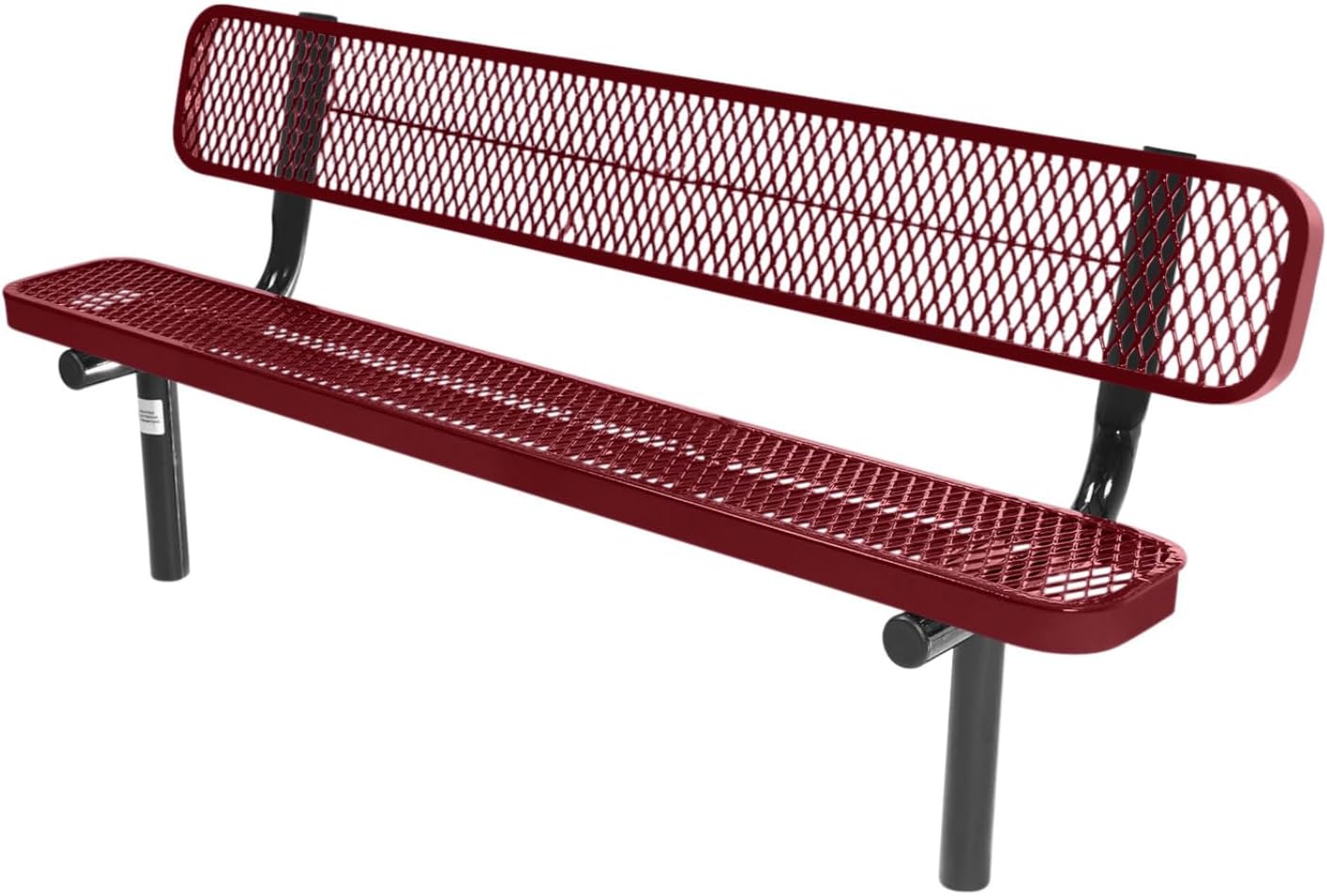COATEDOUTDOORFURNITURE Heavy-Duty Outdoor Bench 6 Ft
