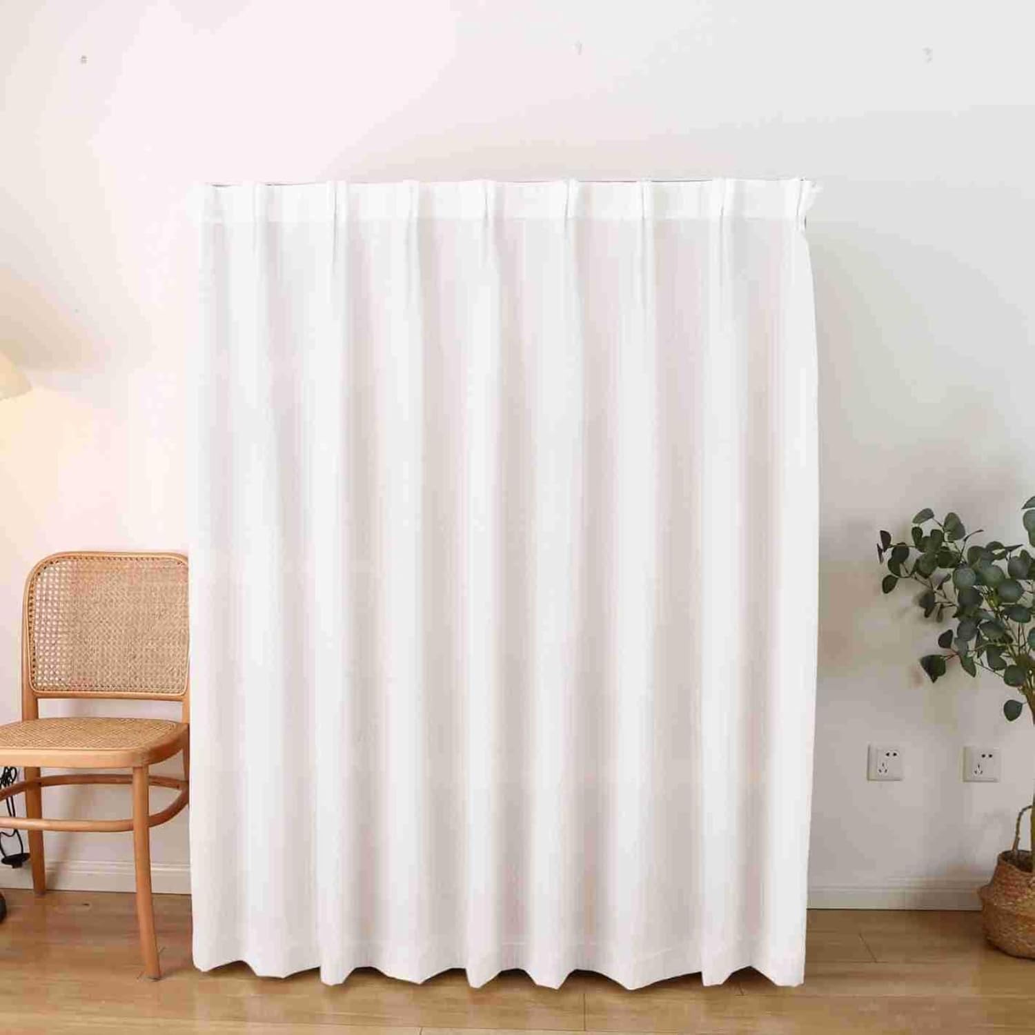 Dust-Proof Cabinet Curtain Set - No Tools Needed!