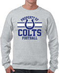 Property Of Indianapolis Colts Crewneck Sweatshirt for Fans