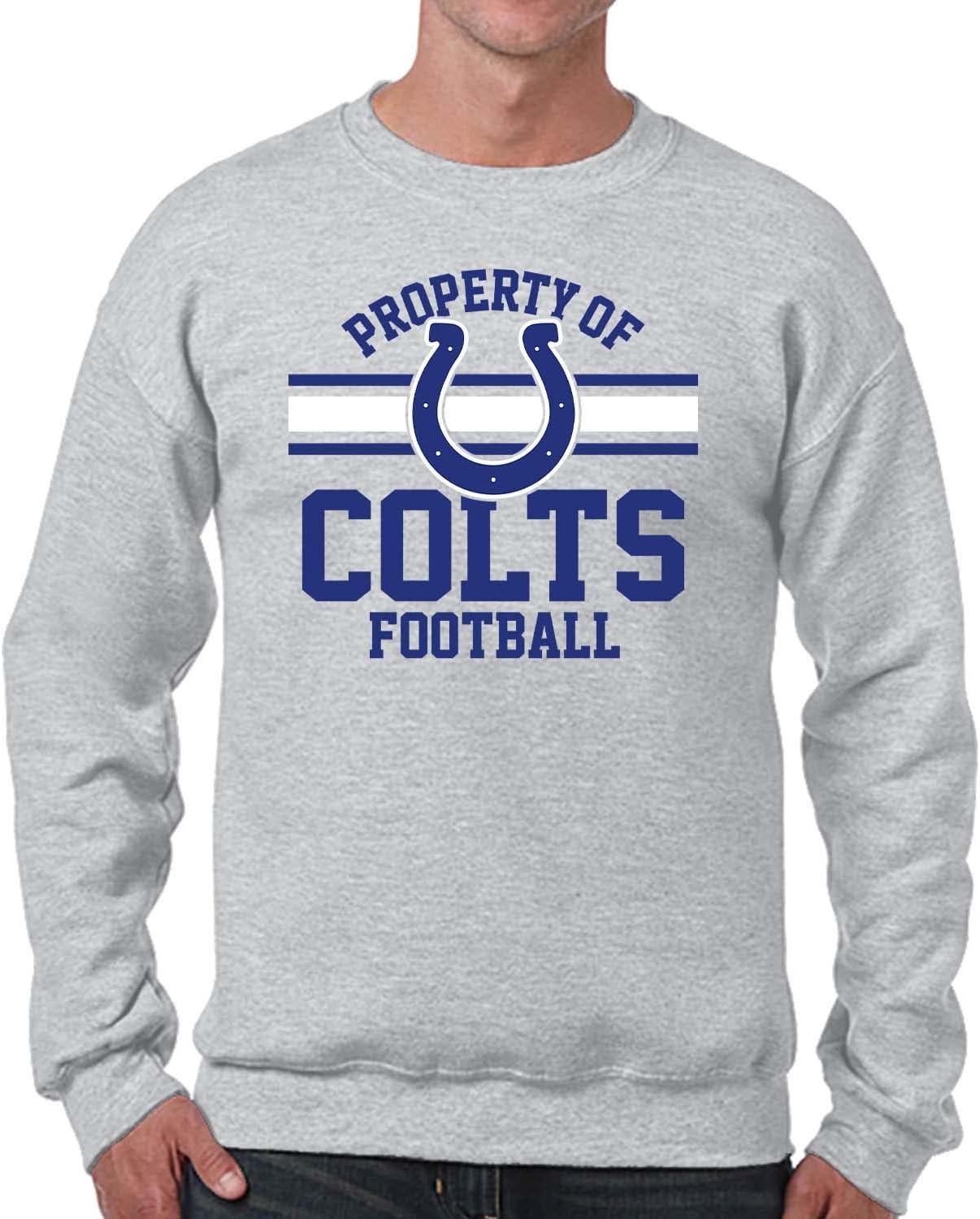 Property Of Indianapolis Colts Crewneck Sweatshirt for Fans