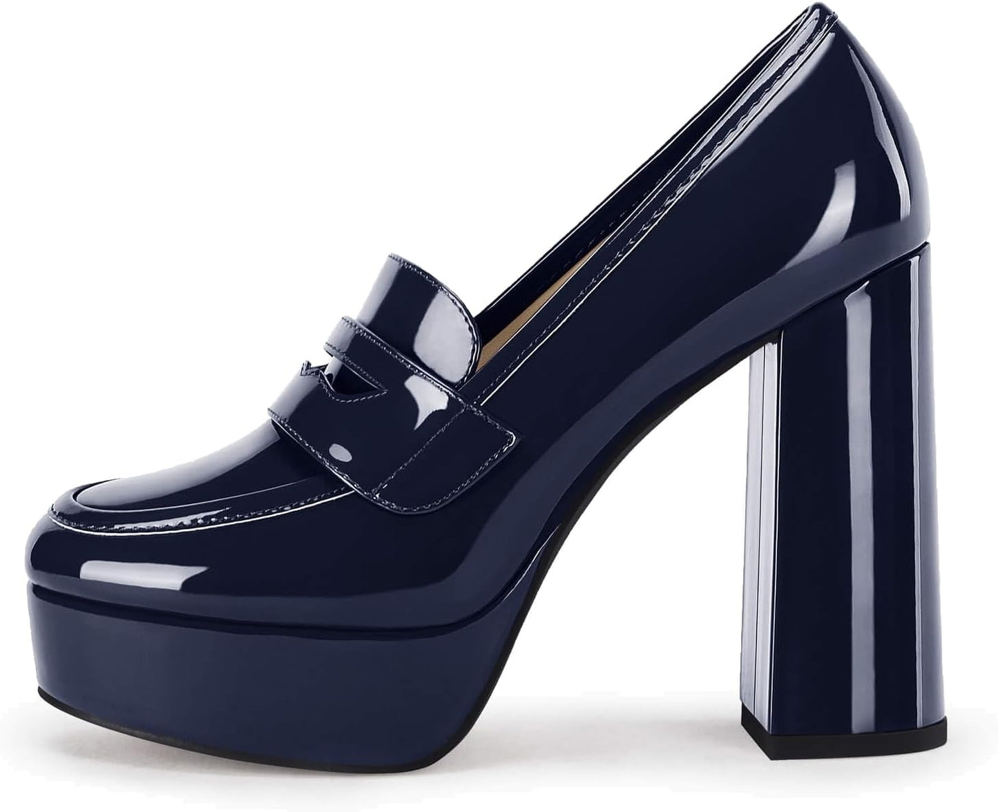 Womens Platform Heels Loafers for Stylish Business Dress Wear