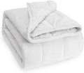 Wemore Sherpa Fleece Weighted Blanket for Cozy Sleep Experience