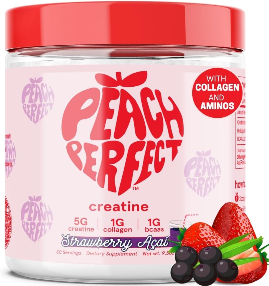Peach Perfect Creatine Blend for Women with BCAA & Collagen