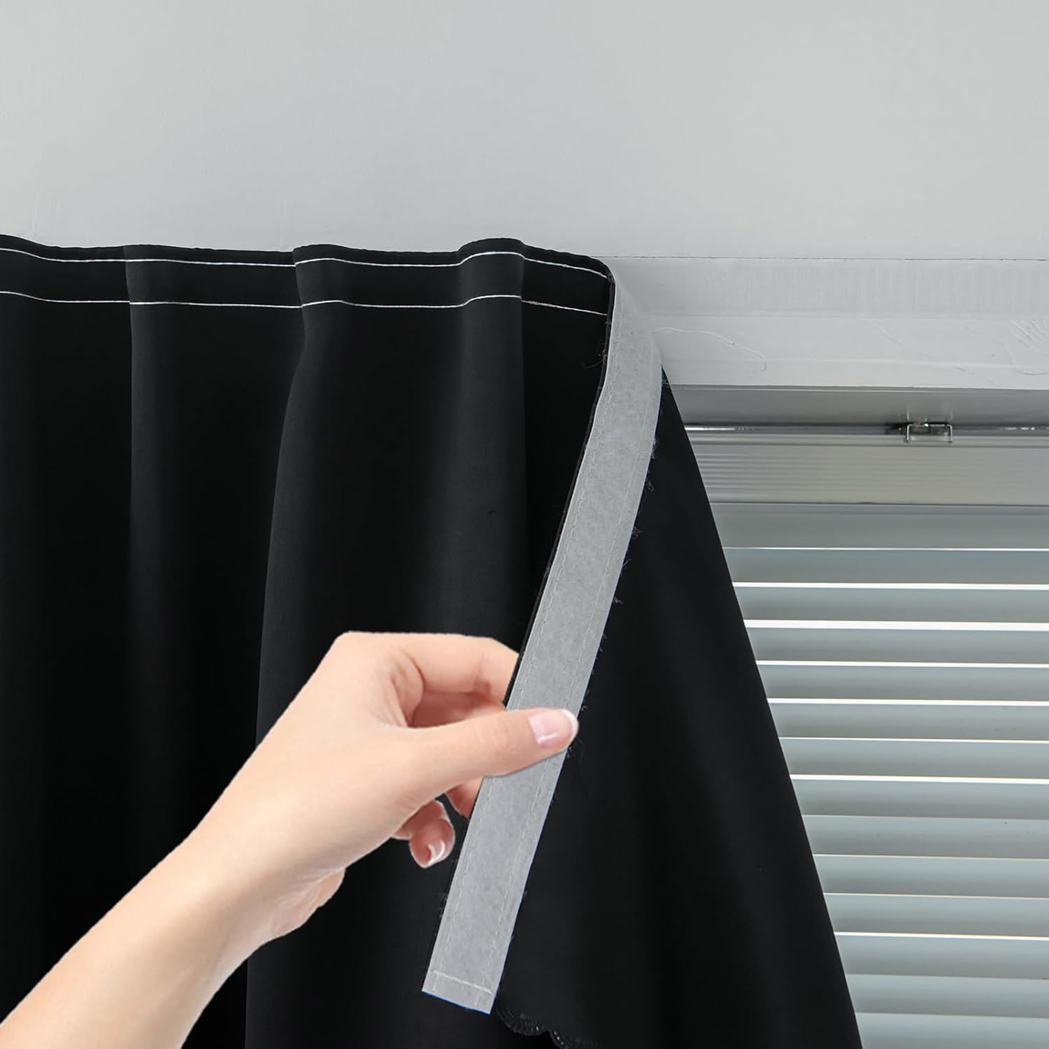 Adhesive Blackout Curtains for Easy Installation and Privacy