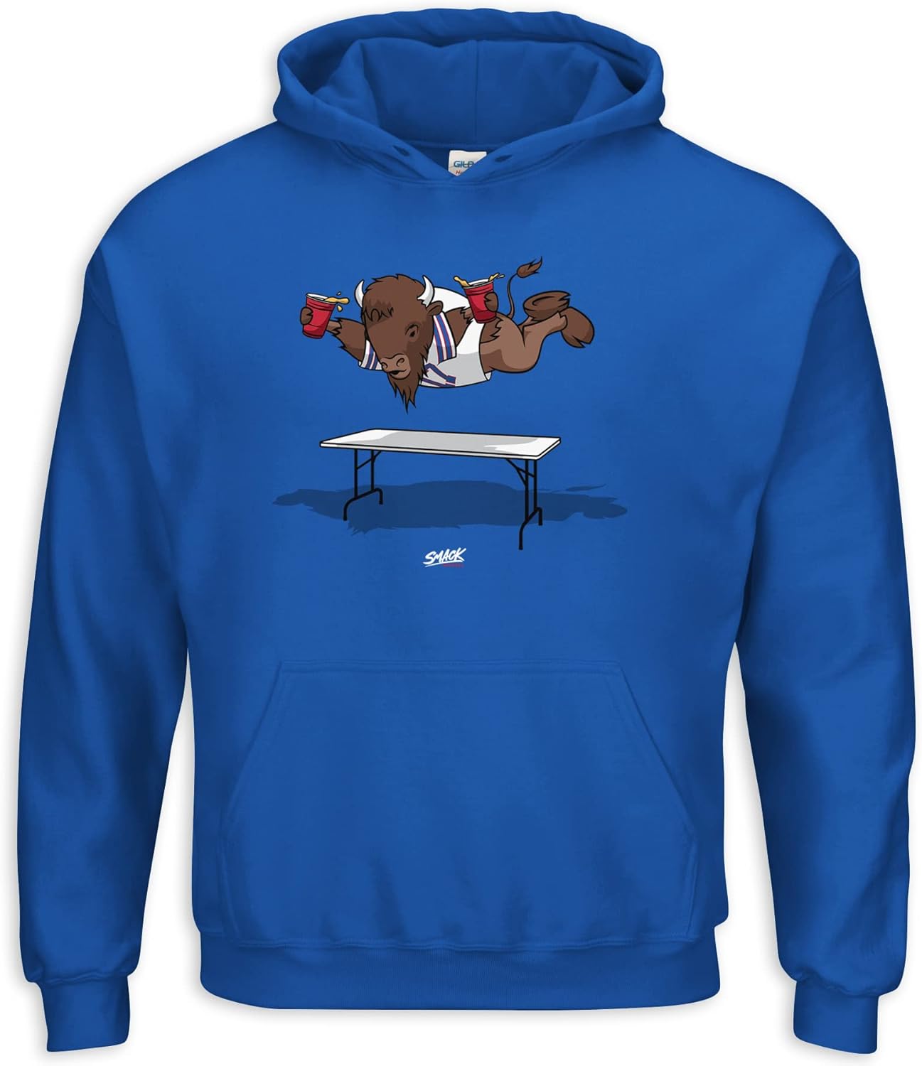 Buffalo Football Fans Smash Tables Royal T-Shirt for All Sizes