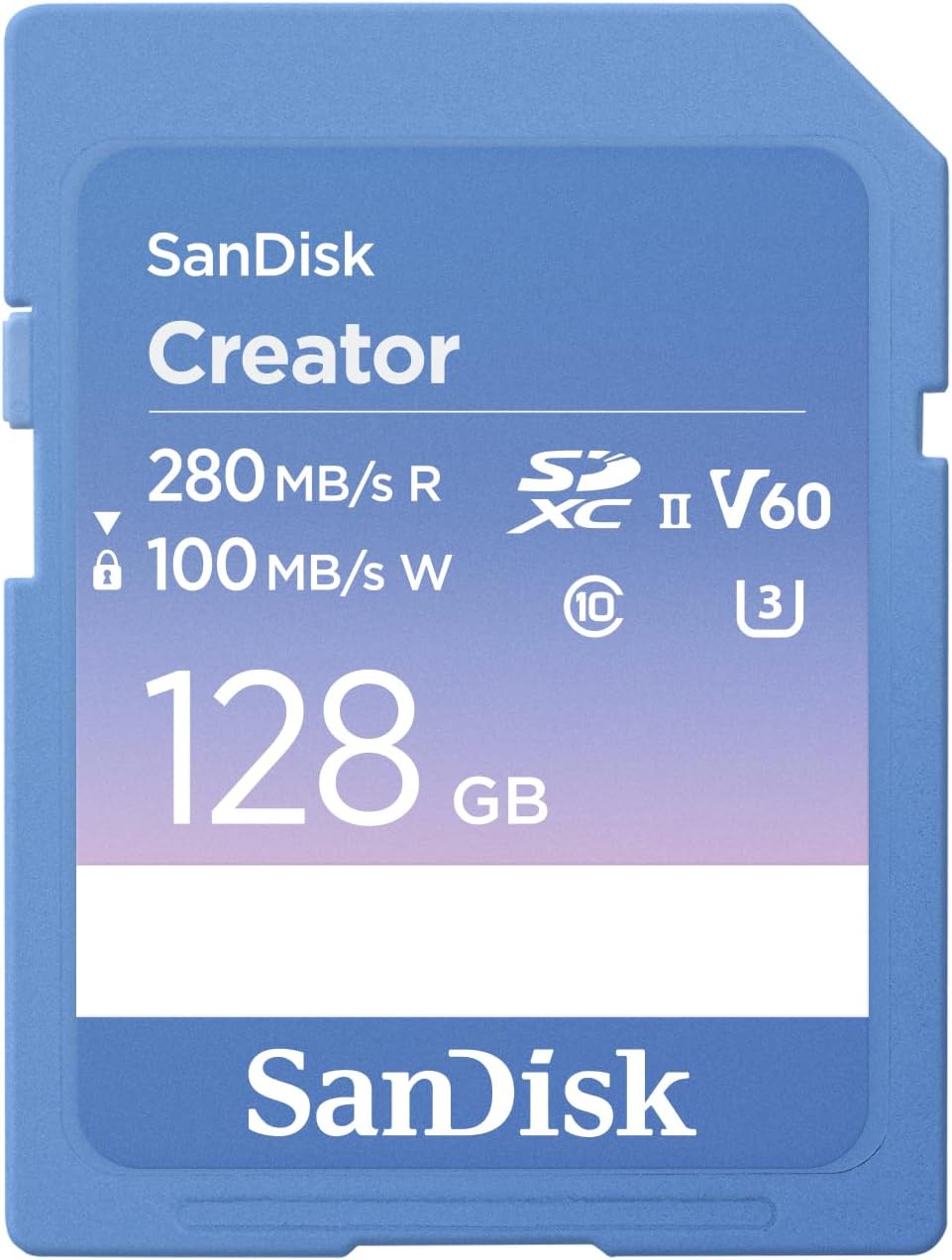 SanDisk 128GB Creator SD UHS-II Card for Creators' Tools